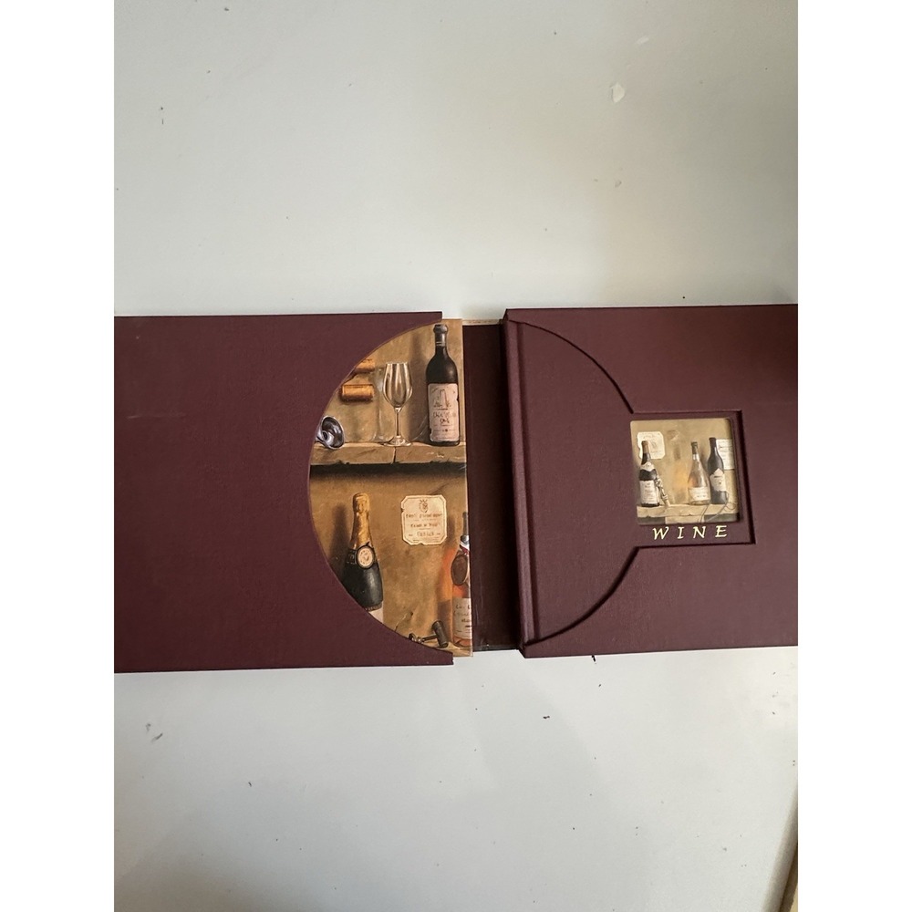 Wine Guide and Tasting Log Coffee Table Book Hardcover Steven Pitcher Burgundy